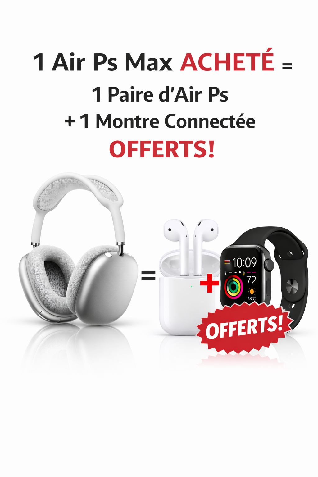 Air Ps Max - AIR SHOP ™ avec Air ps + Smart Watch offert